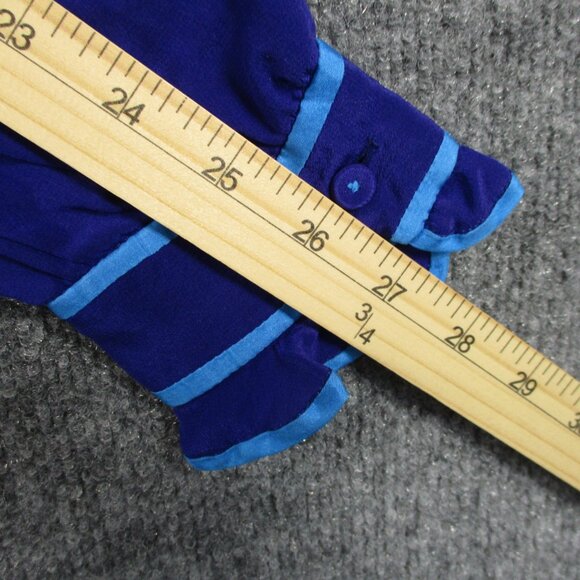 Rebecca Taylor Silk Blouse Shirt Womens 4 Small Blue Ruffle Pull Over Career - Picture 15 of 16